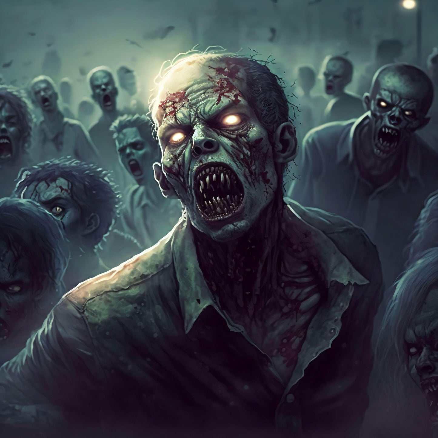 Zombies - Canvas, Metal, Acrylic, Framed, or Giclee Print