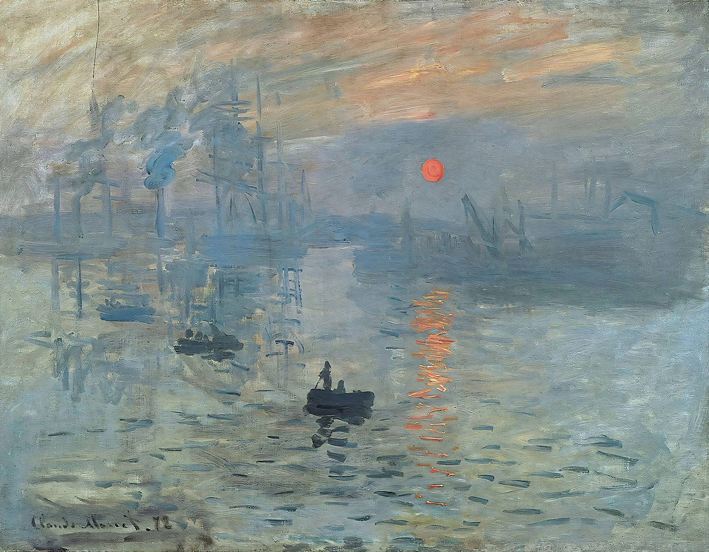 Monet - Impression, Sunrise Soleil Levant - Canvas, Metal, Acrylic, Framed, or Giclee Print
