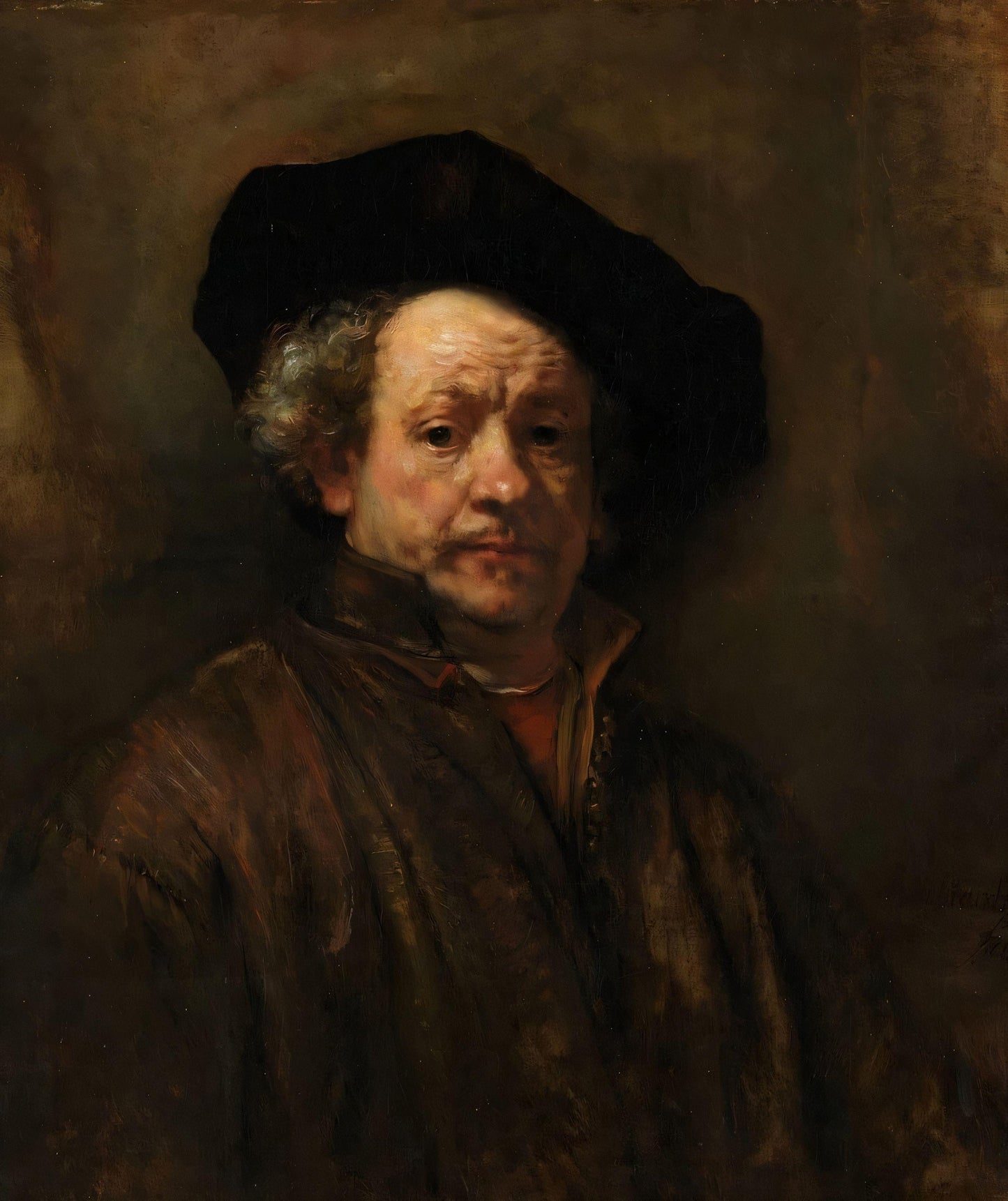 Rembrandt - Self Portrait - Canvas, Metal, Acrylic, Framed, or Giclee Print