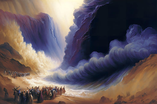 Parting of the Red Sea - Moses - Canvas, Metal, Acrylic, Framed, or Giclee Print