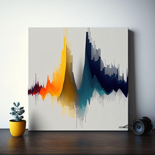 Minimalist Sound Wave - Canvas, Metal, Acrylic, Framed, or Giclee Print