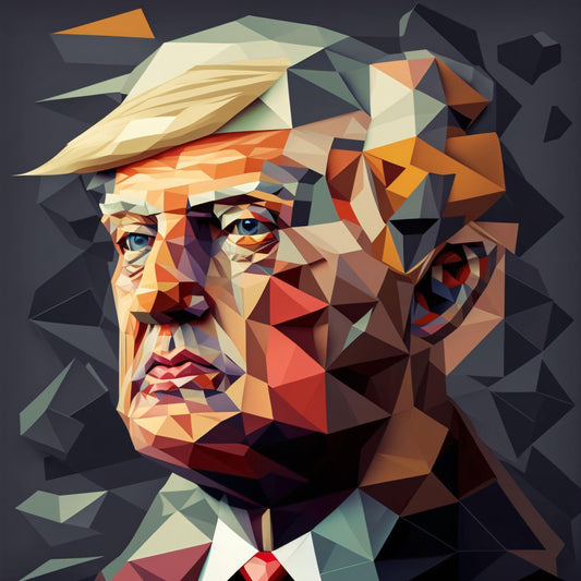 Donald Trump - Cubism - Canvas, Metal, Acrylic, Framed, or Giclee Print
