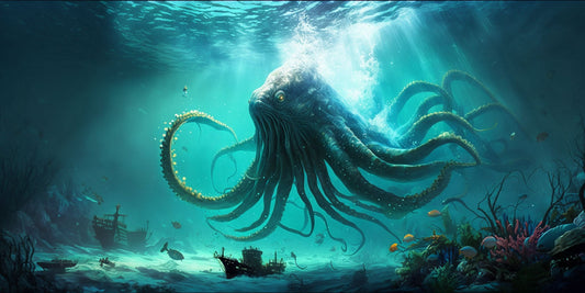 The Kraken - Canvas, Metal, Acrylic, Framed, or Giclee Print