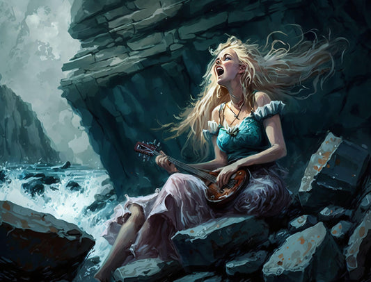 Siren Leading Ships to their Doom - Canvas, Metal, Acrylic, Framed, or Giclee Print