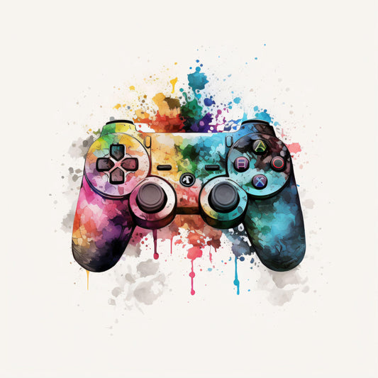 Video Game Controller - Canvas, Metal, Acrylic, Framed, or Giclee Print