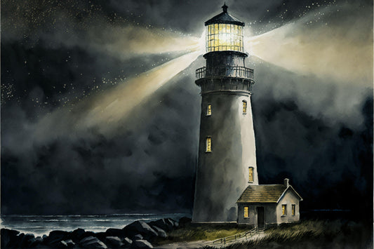 Lighthouse - Canvas, Metal, Acrylic, Framed, or Giclee Print