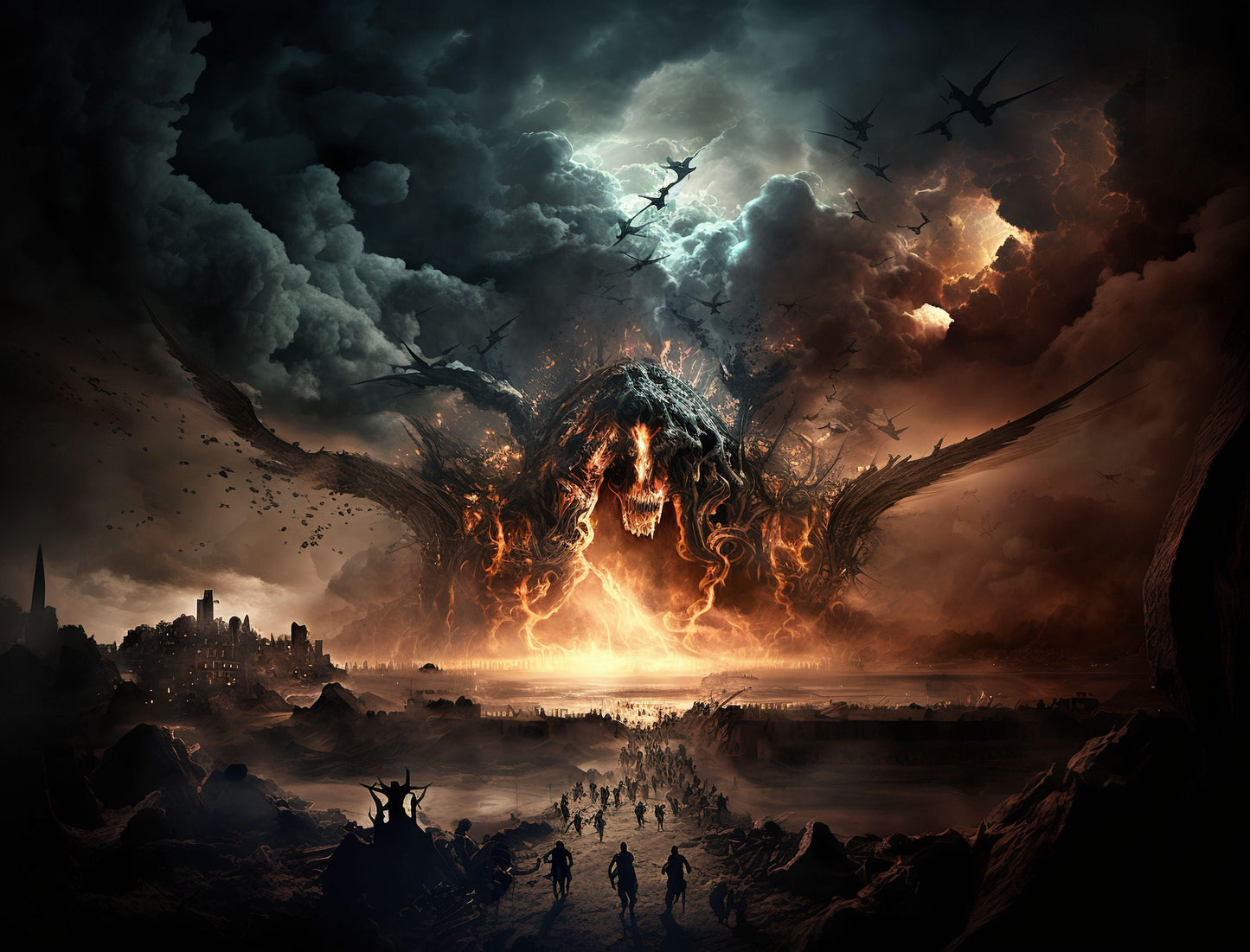 End of Days, Destroyer of Worlds - Canvas, Metal, Acrylic, Framed, or Giclee Print