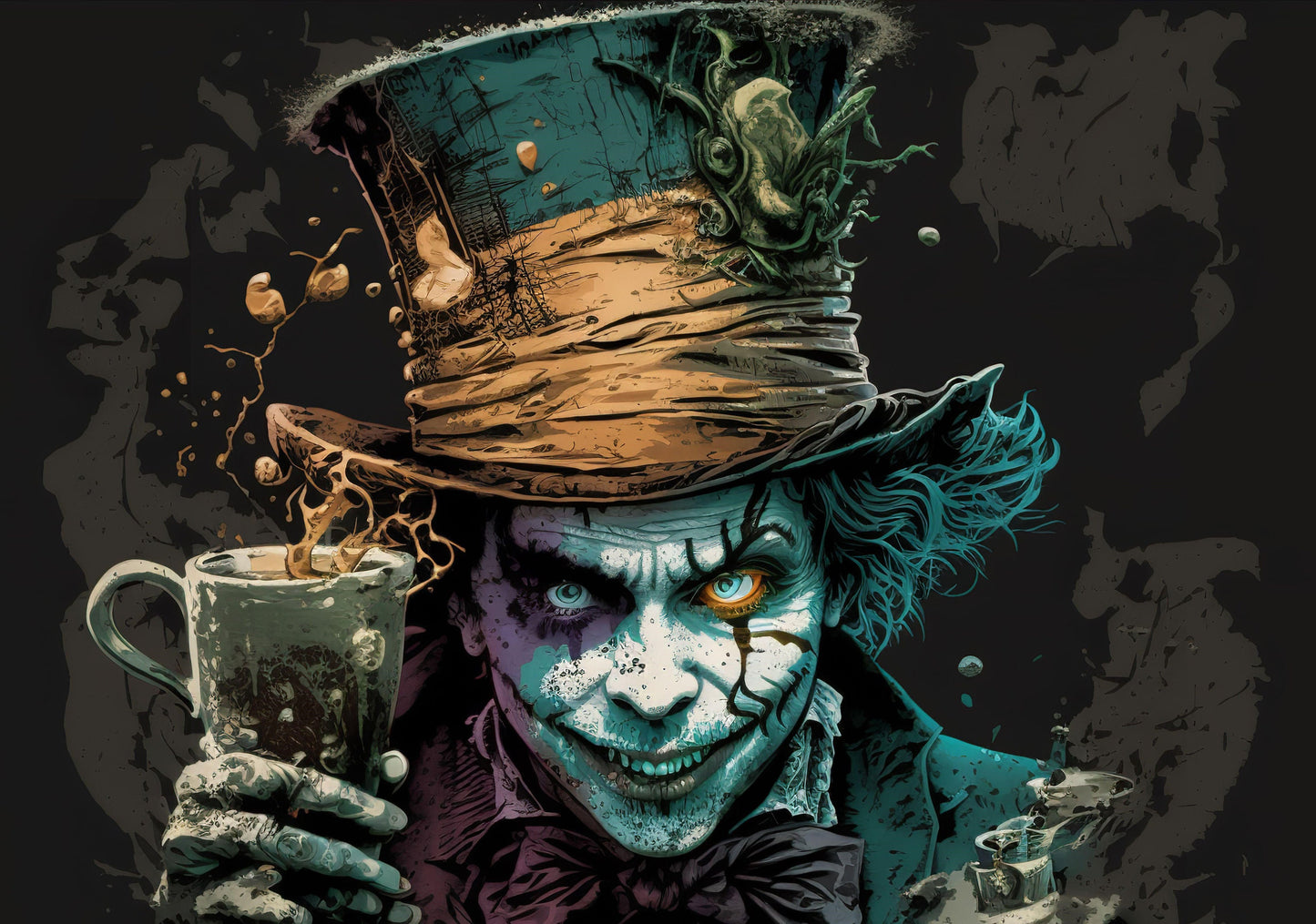 The Mad Hatter - Canvas, Metal, Acrylic, Framed, or Giclee Print