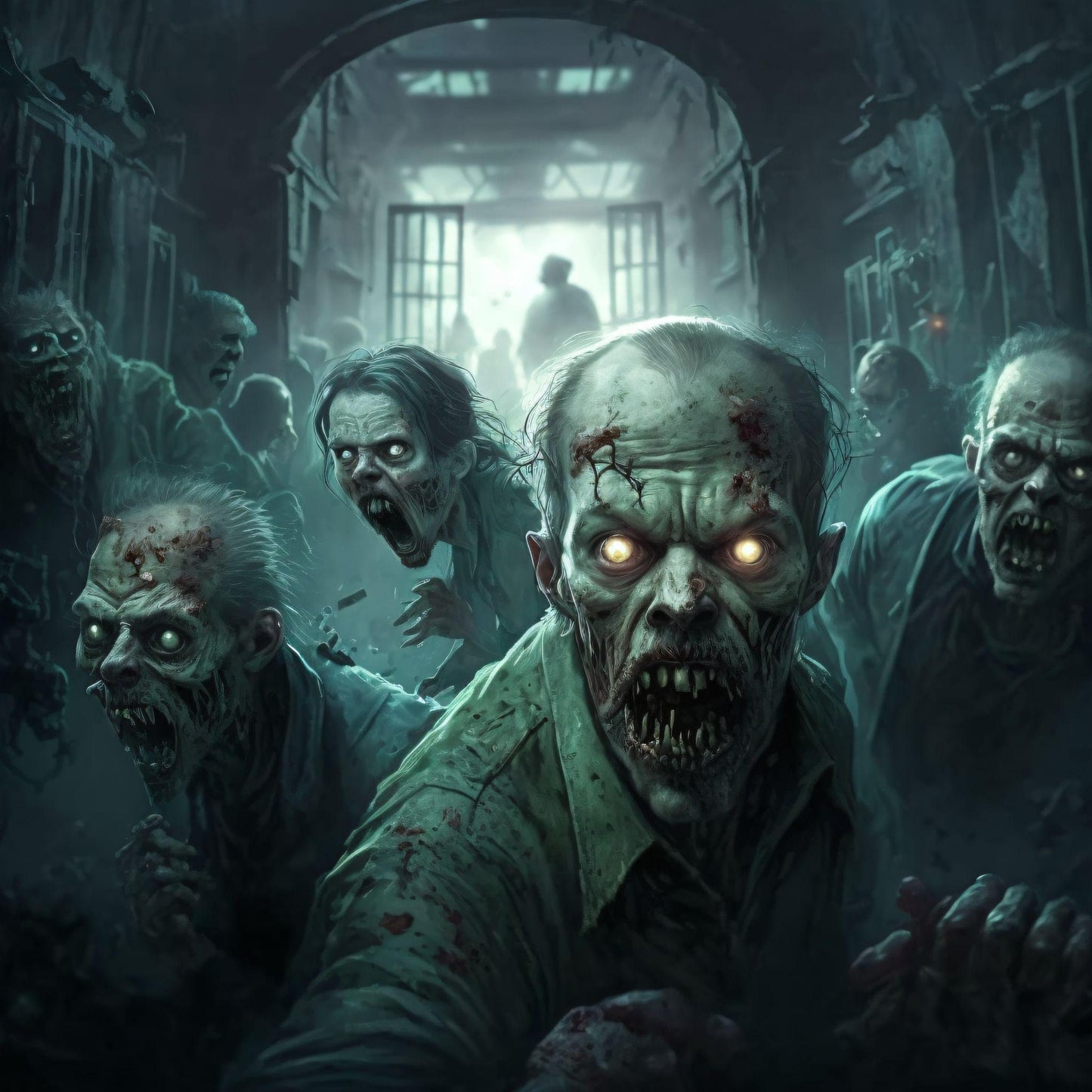 Zombies - Canvas, Metal, Acrylic, Framed, or Giclee Print