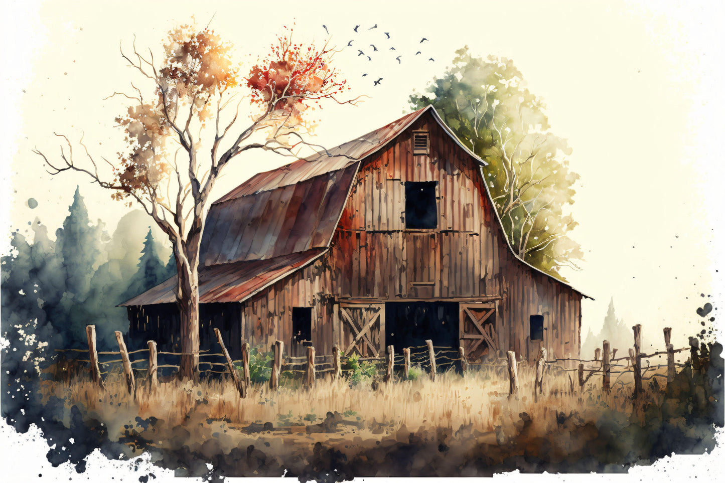 Old Rustic Barn - Canvas, Metal, Acrylic, Framed, or Giclee Print