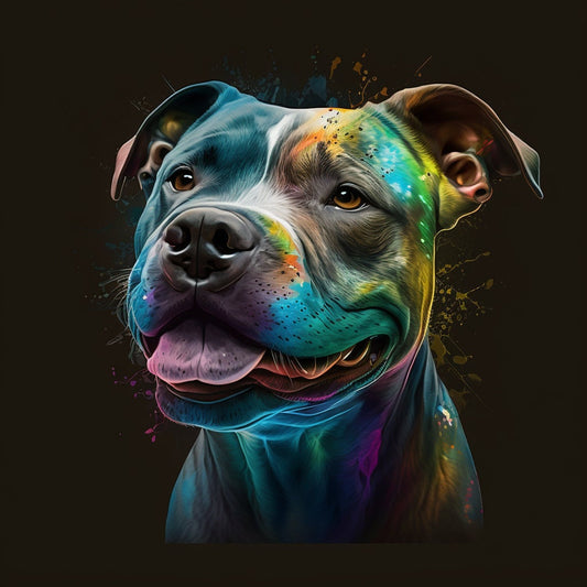 Pitbull - Dog - Canvas, Metal, Acrylic, Framed, or Giclee Print