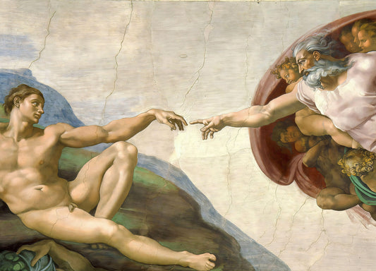 Michelangelo, The Creation of Adam - Canvas, Metal, Acrylic, Framed, or Giclee Print