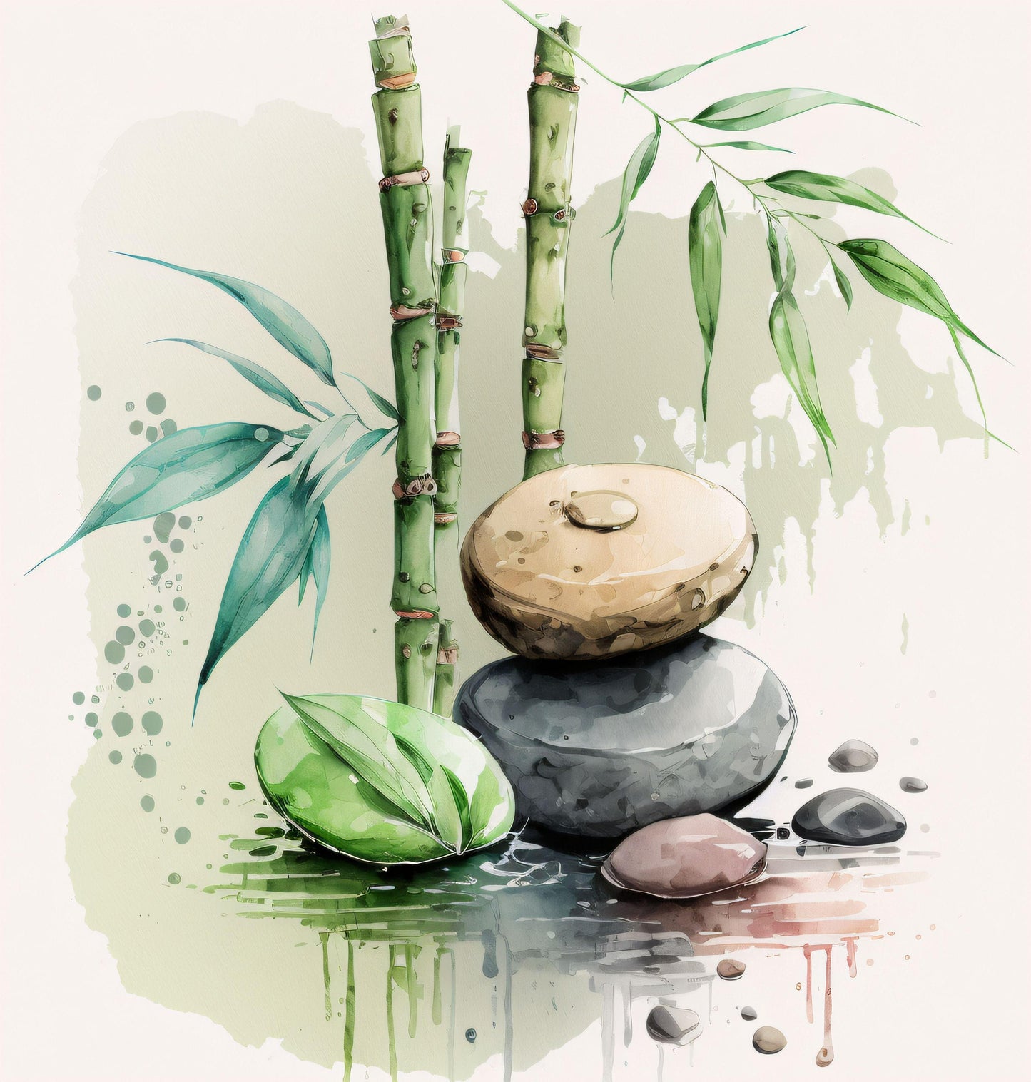 Zen Garden, Stacked Rocks - Canvas, Metal, Acrylic, Framed, or Giclee Print
