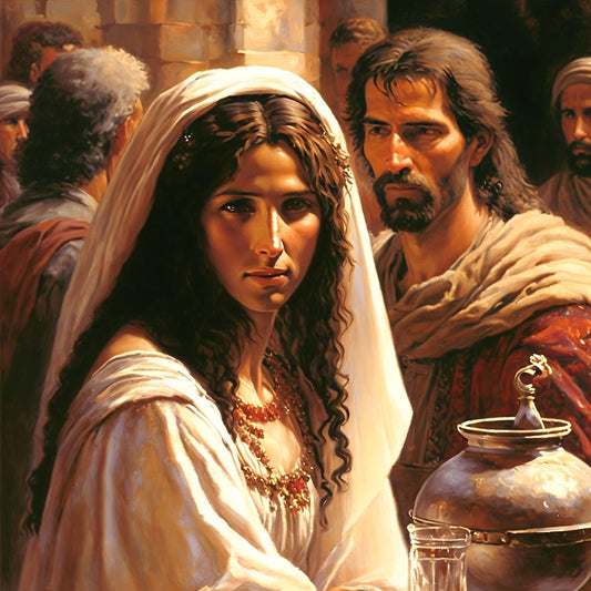 Mary at the Wedding in Cana - Canvas, Metal, Acrylic, Framed, or Giclee Print