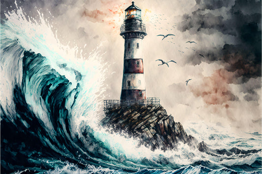 Lighthouse - Canvas, Metal, Acrylic, Framed, or Giclee Print