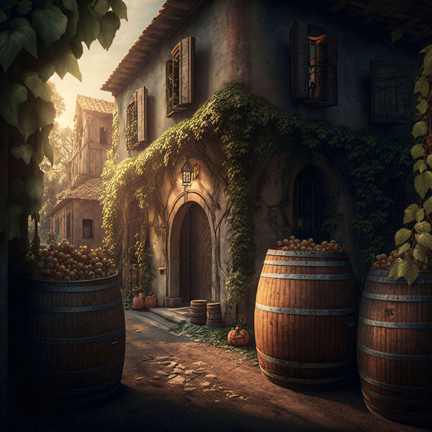 Old Rustic Winery - Canvas, Metal, Acrylic, Framed, or Giclee Print