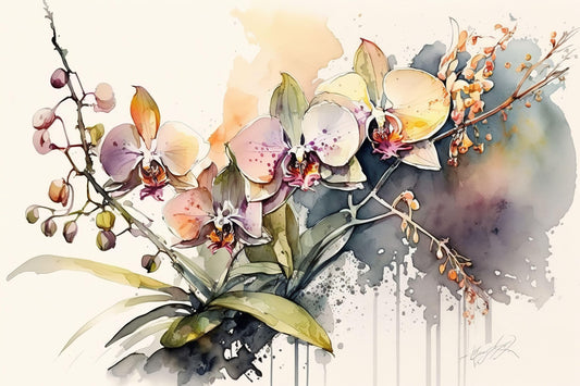 Colorful Orchids  - Canvas, Metal, Acrylic, Framed, or Giclee Print
