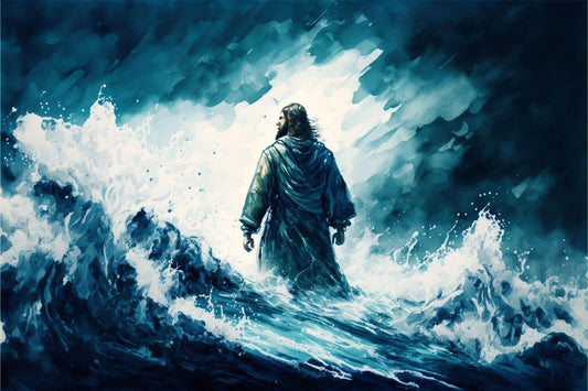 Jesus Walking on the Water During the Storm