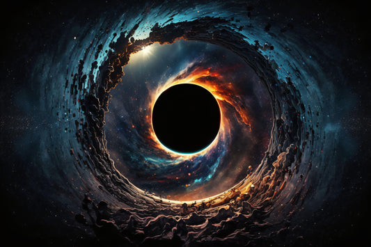 Colorful Black Hole in Space - Canvas, Metal, Acrylic, Framed, or Giclee Print