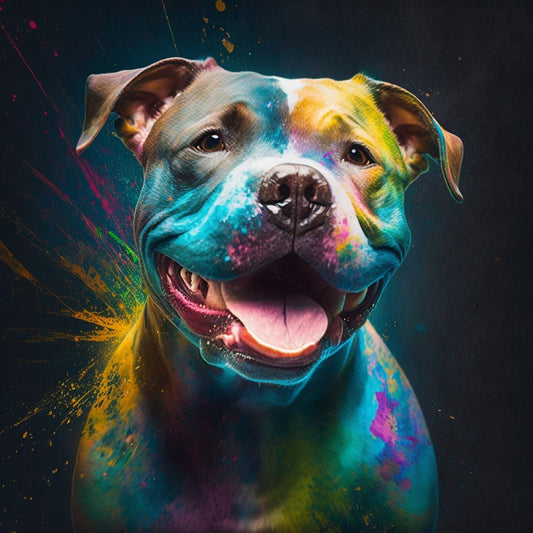 Pitbull - Dog - Canvas, Metal, Acrylic, Framed, or Giclee Print