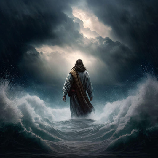 Jesus Walking on the Water During the Storm