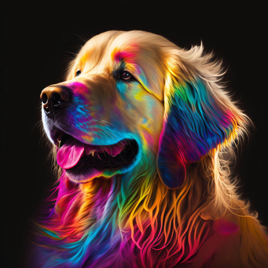 Golden Retriever - Canvas, Metal, Acrylic, Framed, or Giclee Print