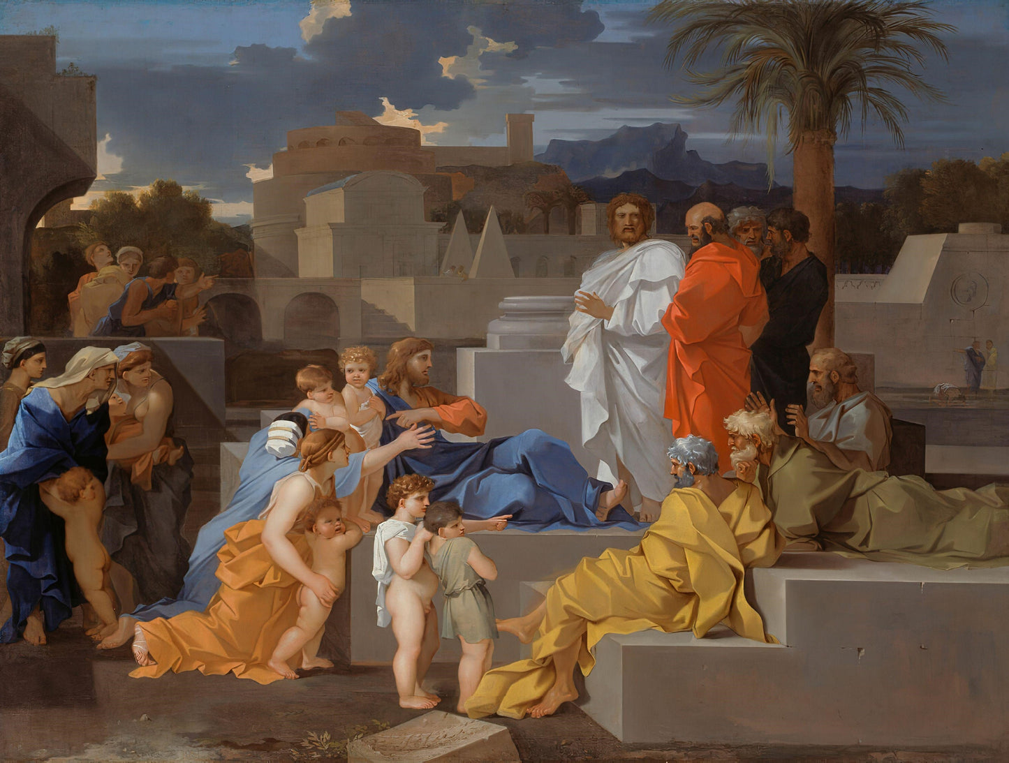 Christ Receiving the Children - Sébastien Bourdon