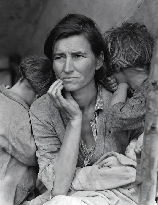 Migrant Mother - Dorothea Lange   - Canvas, Metal, Acrylic, Framed, or Giclee Print
