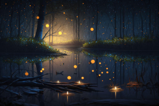 Colorful Fantasy Forest - Canvas, Metal, Acrylic, Framed, or Giclee Print