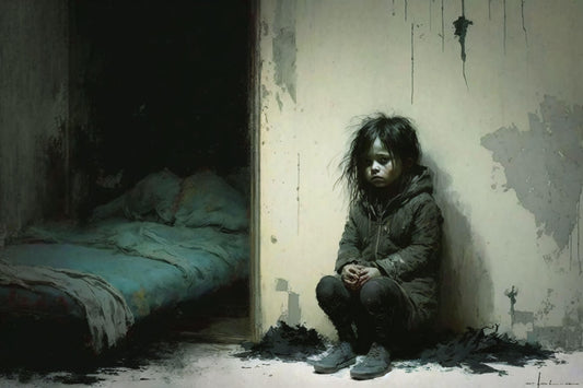 Lonely Child - Canvas, Metal, Acrylic, Framed, or Giclee Print