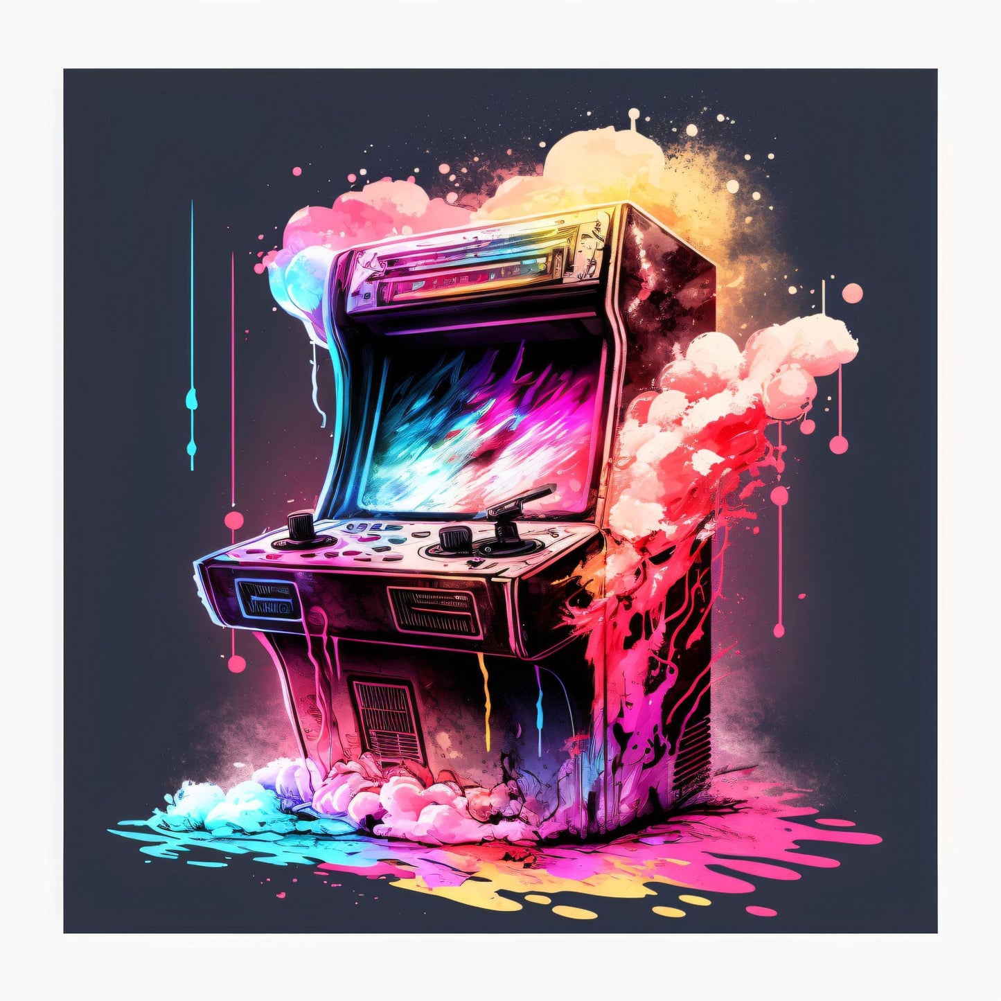 Neon Arcade - Canvas, Metal, Acrylic, Framed, or Giclee Print
