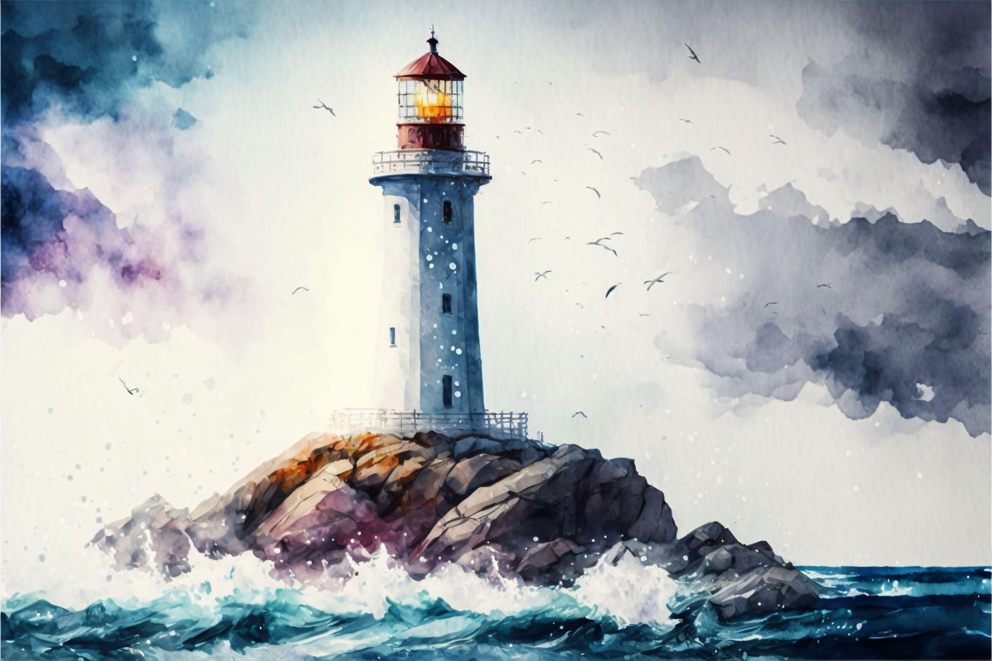 Lighthouse - Canvas, Metal, Acrylic, Framed, or Giclee Print