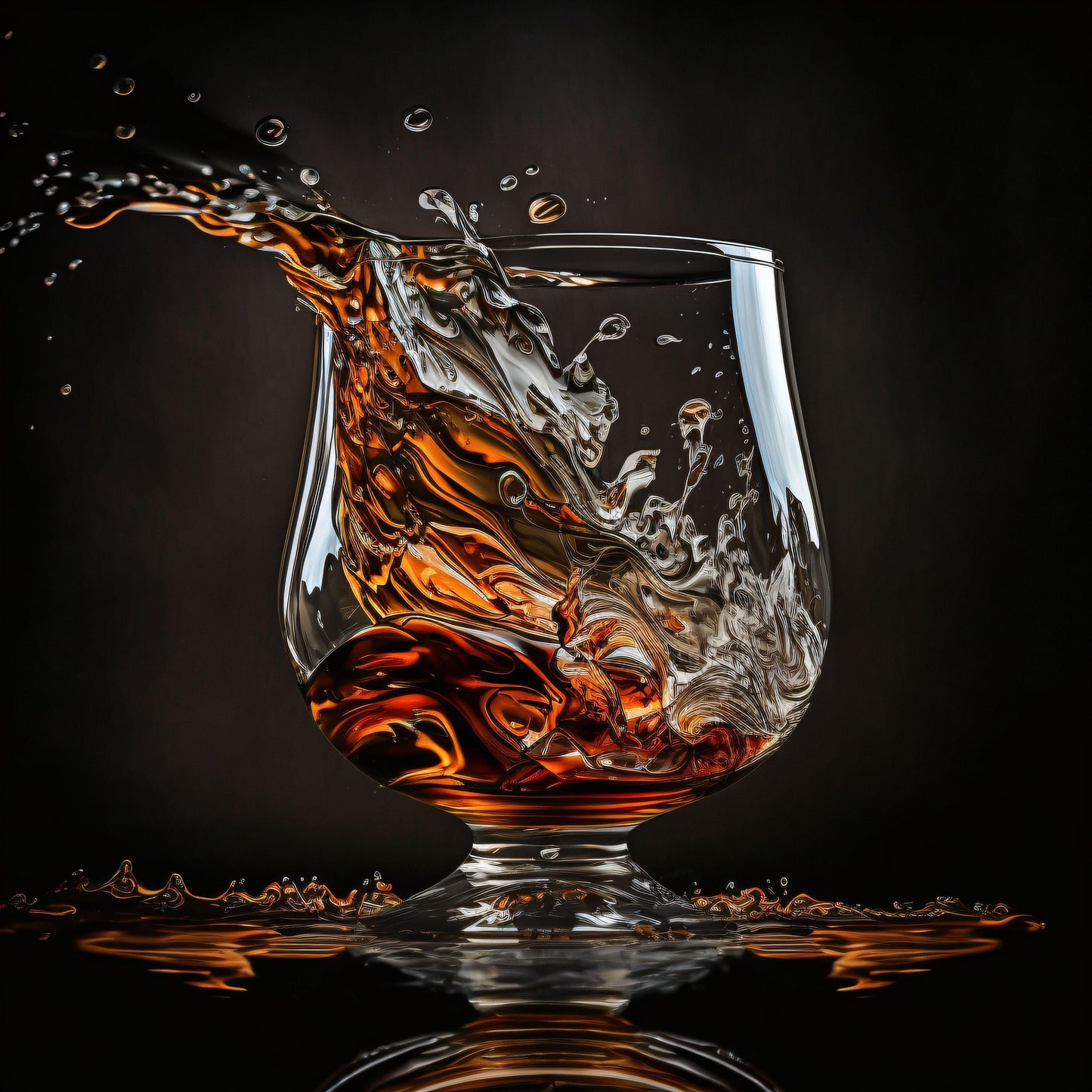 Glass of Bourbon - Canvas, Metal, Acrylic, Framed, or Giclee Print
