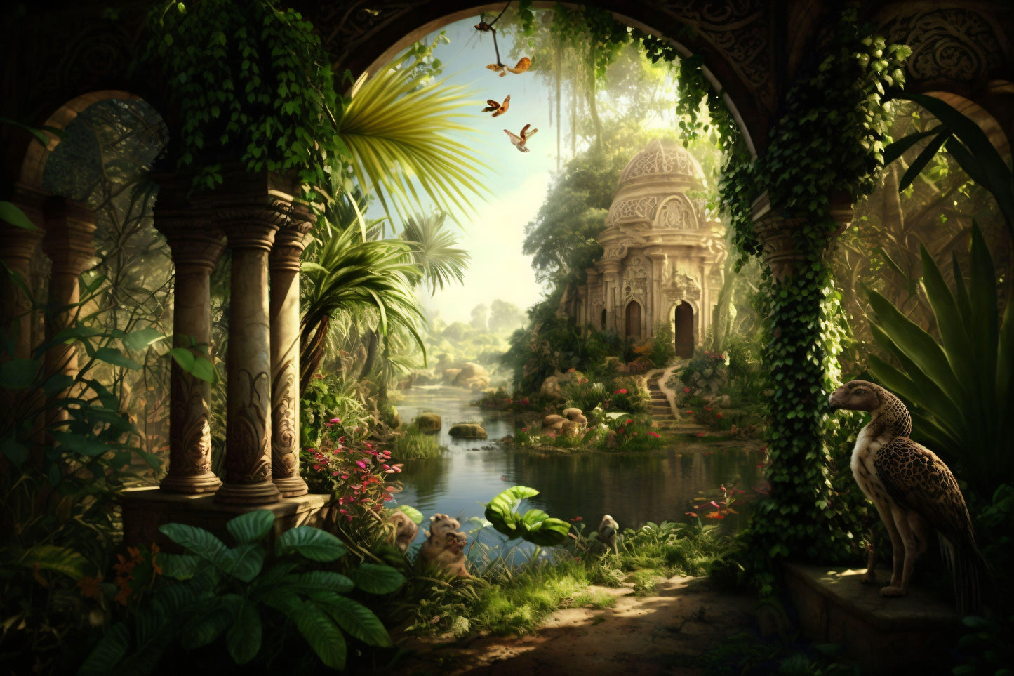 Garden of Eden - Canvas, Metal, Acrylic, Framed, or Giclee Print