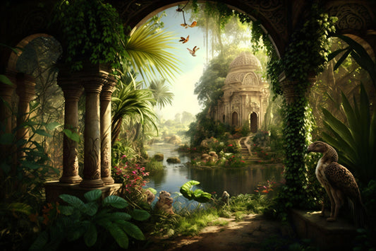 Garden of Eden - Canvas, Metal, Acrylic, Framed, or Giclee Print