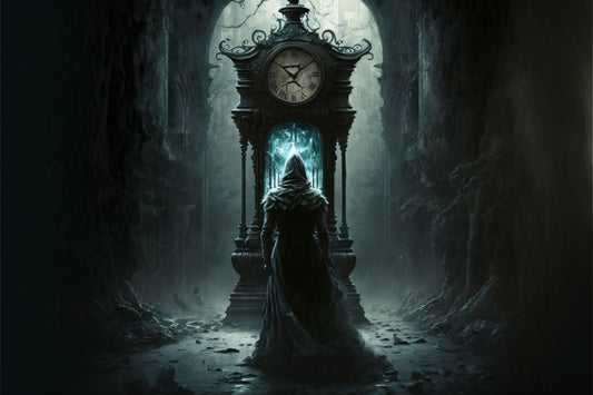 Death and Time - Canvas, Metal, Acrylic, Framed, or Giclee Print