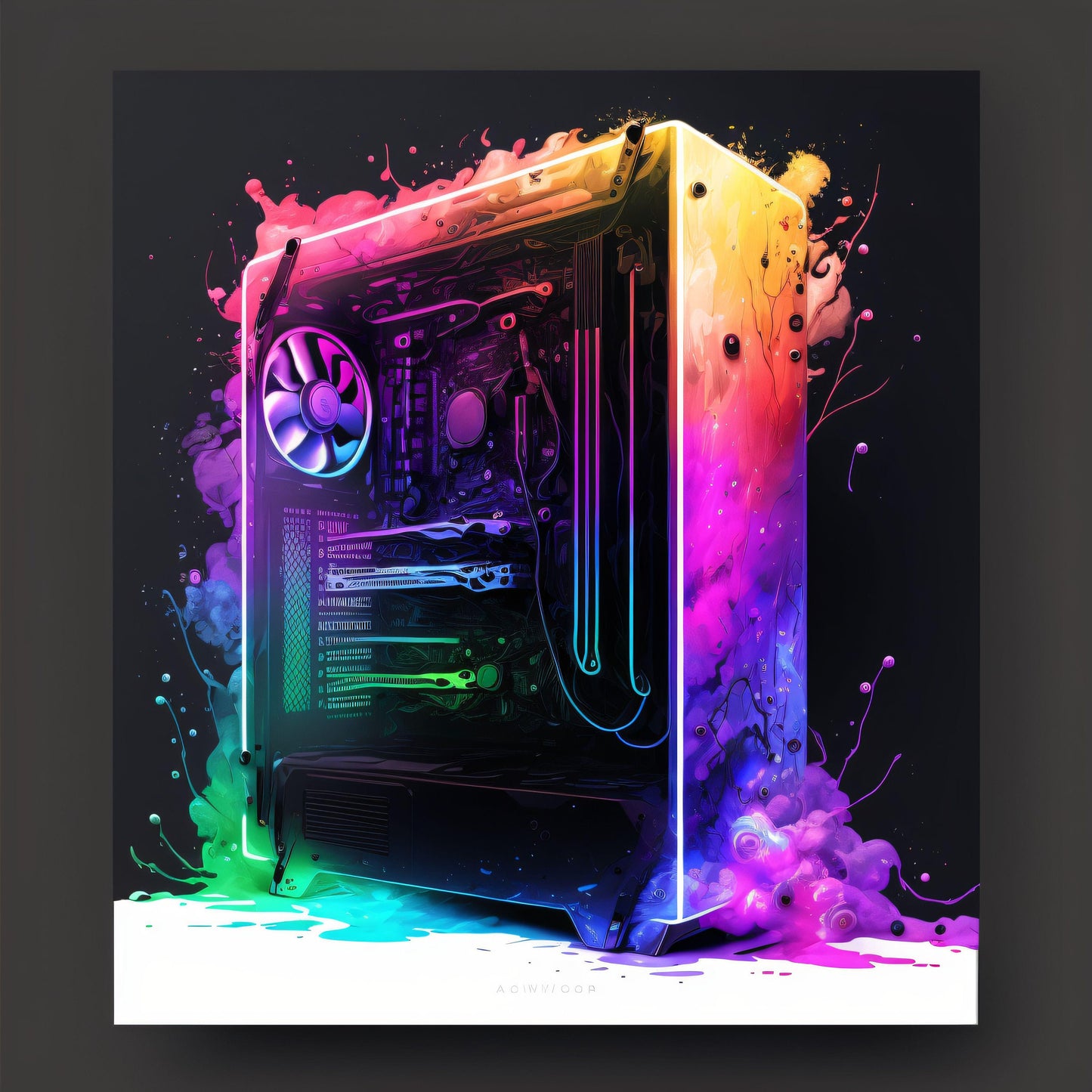 Gaming PC Wall Art - Canvas, Metal, Acrylic, Framed, or Giclee Print