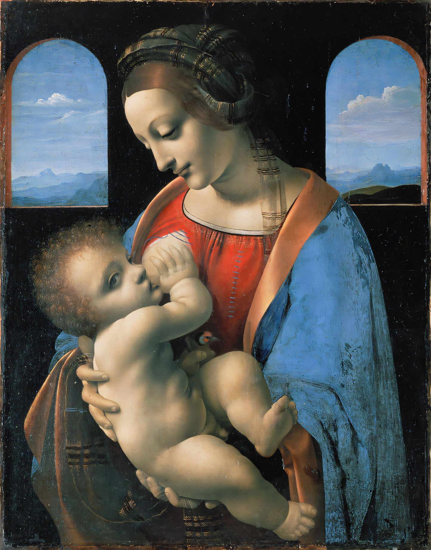 Madonna Litta -  Leonardo da Vinci - Canvas, Metal, Acrylic, Framed, or Giclee Print