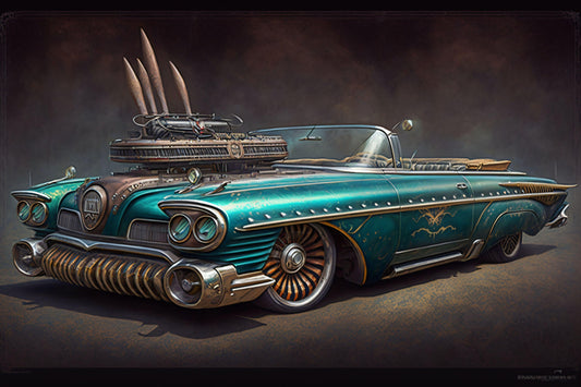 Steampunk Oldsmobile Starfire Convertible 1962