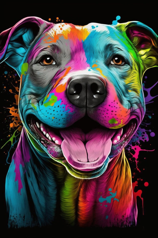 Pitbull - Dog - Canvas, Metal, Acrylic, Framed, or Giclee Print