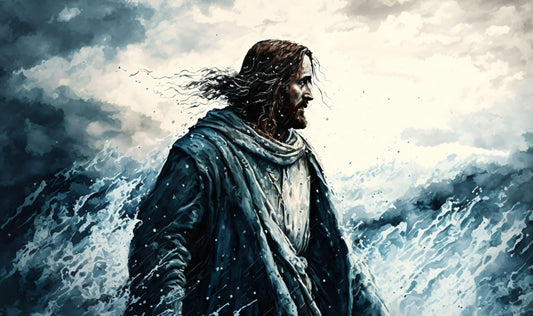 Jesus Walking on the Water During the Storm