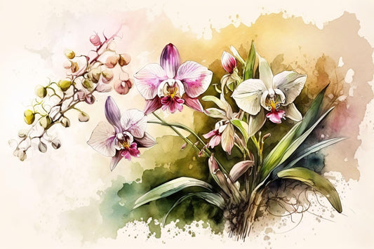 Colorful Orchids  - Canvas, Metal, Acrylic, Framed, or Giclee Print