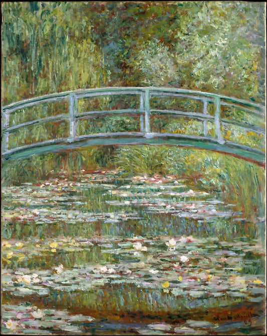 Monet - Bridge Over a Pond of Water Lilies - Canvas, Metal, Acrylic, Framed, or Giclee Print