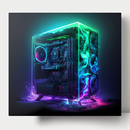 Gaming PC Wall Art - Canvas, Metal, Acrylic, Framed, or Giclee Print
