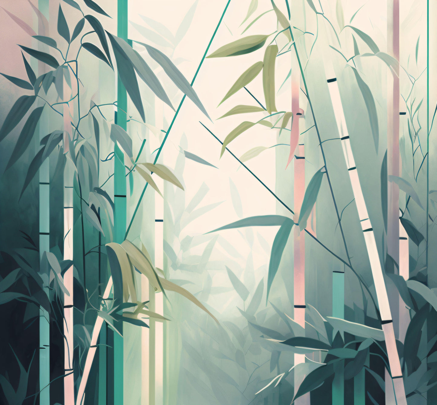 Bamboo Forest - Version 1 - Canvas, Metal, Acrylic, Framed, or Giclee Print